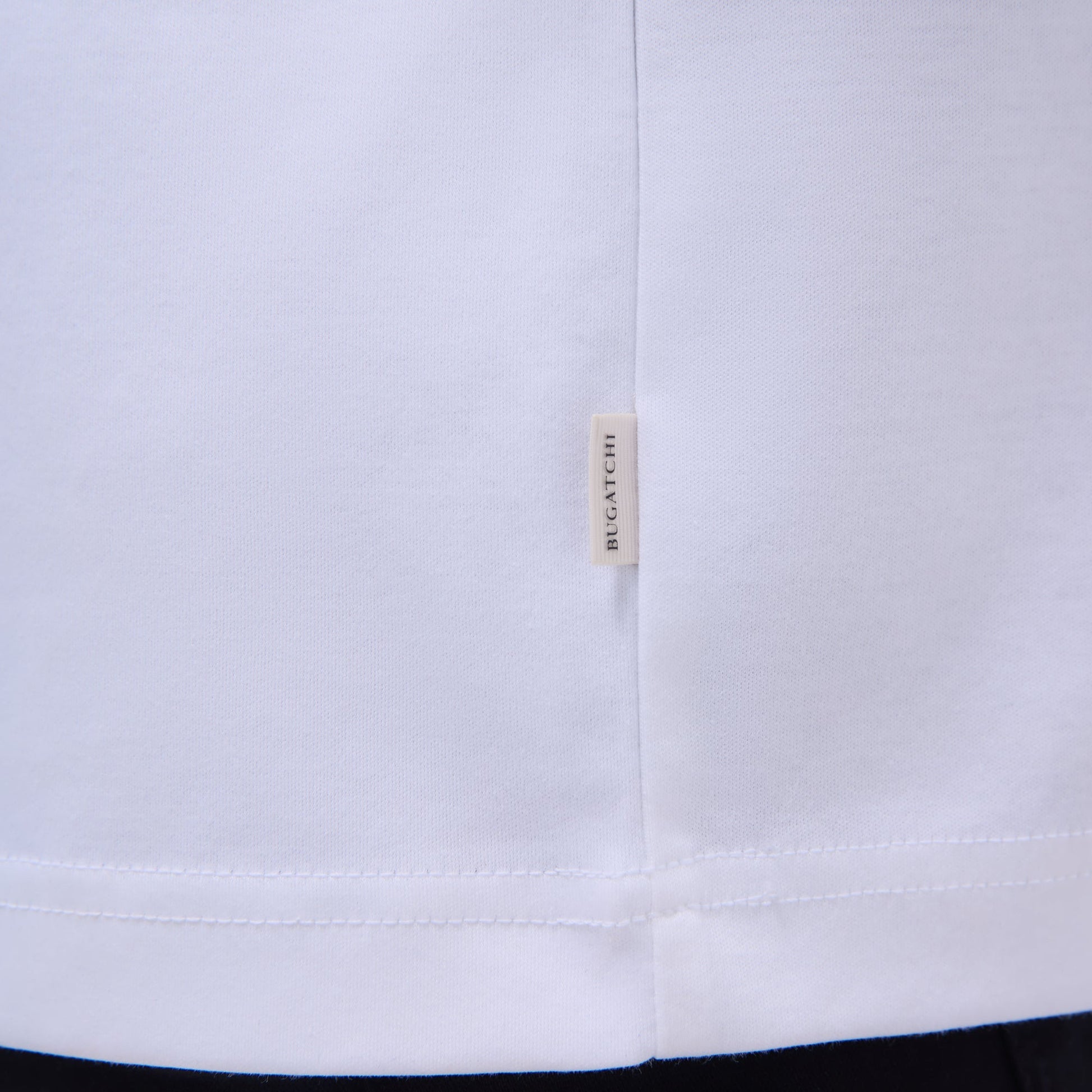 Bugatchi Solid Crew Neck T-Shirt White