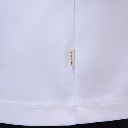 Bugatchi Solid Crew Neck T-Shirt White