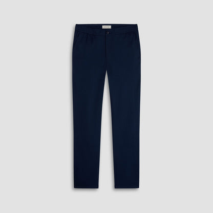 Bugatchi Tristan Linen-Cotton Drawstring Pants Navy