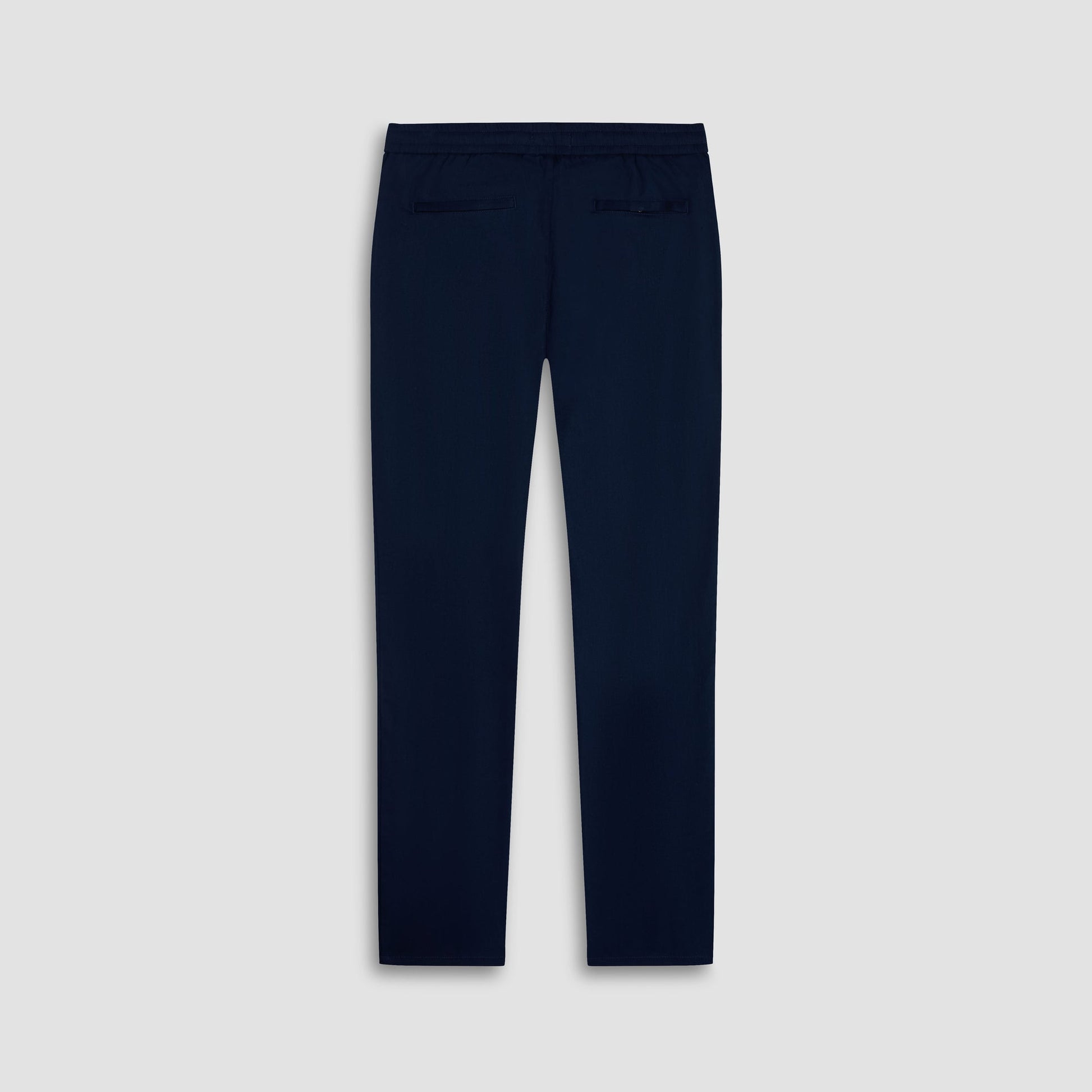 Bugatchi Tristan Linen-Cotton Drawstring Pants Navy