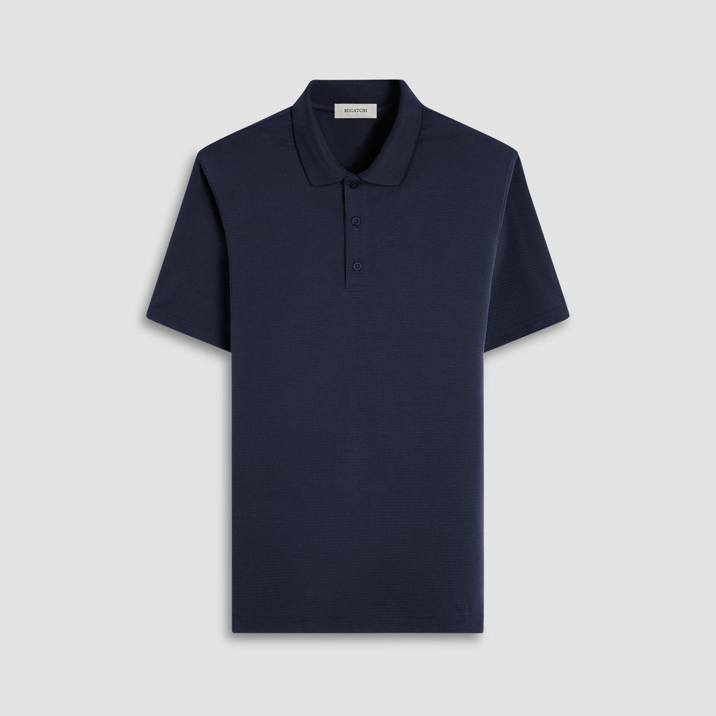 Bugatchi Oscar Ottoman Polo Shirt Black