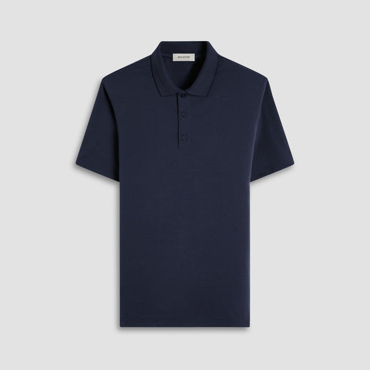 Bugatchi Oscar Ottoman Polo Shirt Black