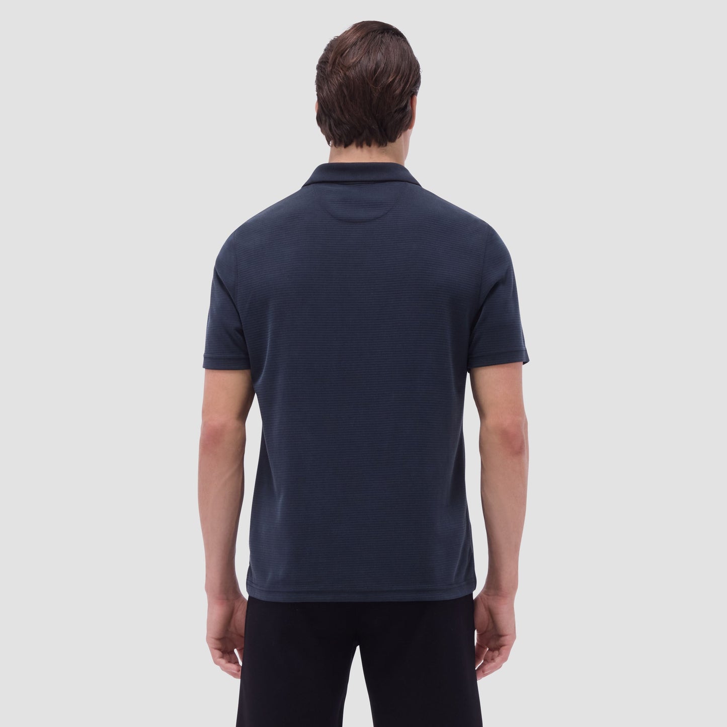Bugatchi Oscar Ottoman Polo Shirt Black