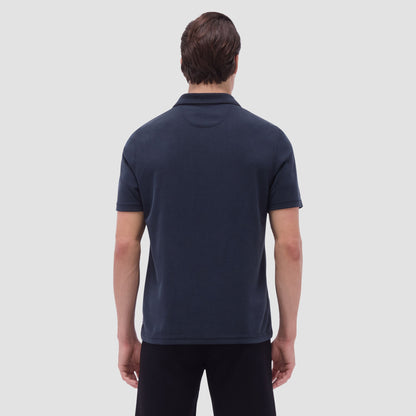 Bugatchi Oscar Ottoman Polo Shirt Black