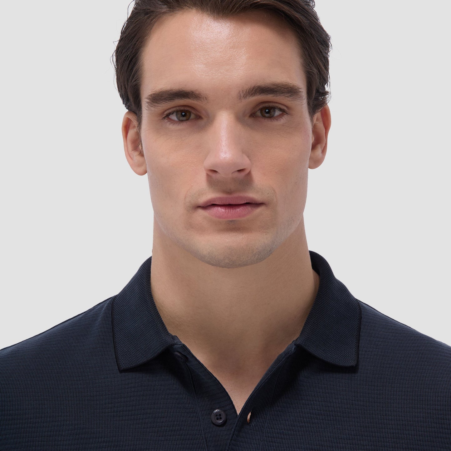 Bugatchi Oscar Ottoman Polo Shirt Black