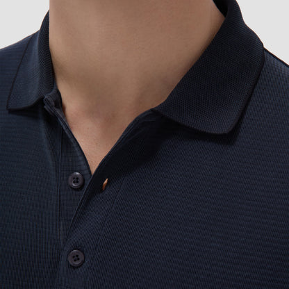 Bugatchi Oscar Ottoman Polo Shirt Black