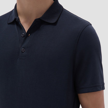 Bugatchi Oscar Ottoman Polo Shirt Black