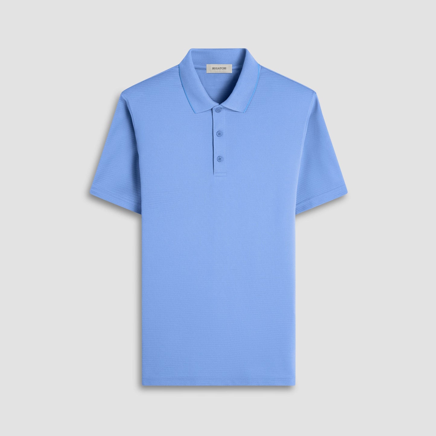 Bugatchi Oscar Ottoman Polo Shirt Classic Blue