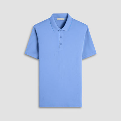 Bugatchi Oscar Ottoman Polo Shirt Classic Blue