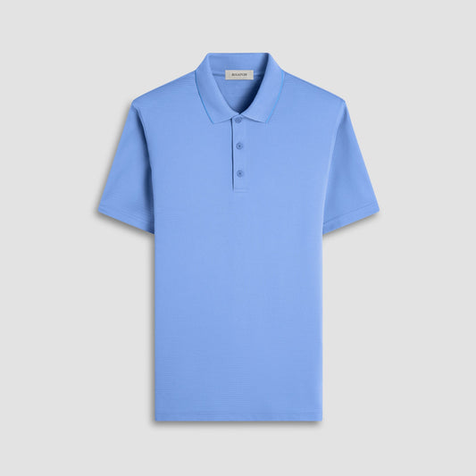 Bugatchi Oscar Ottoman Polo Shirt Classic Blue