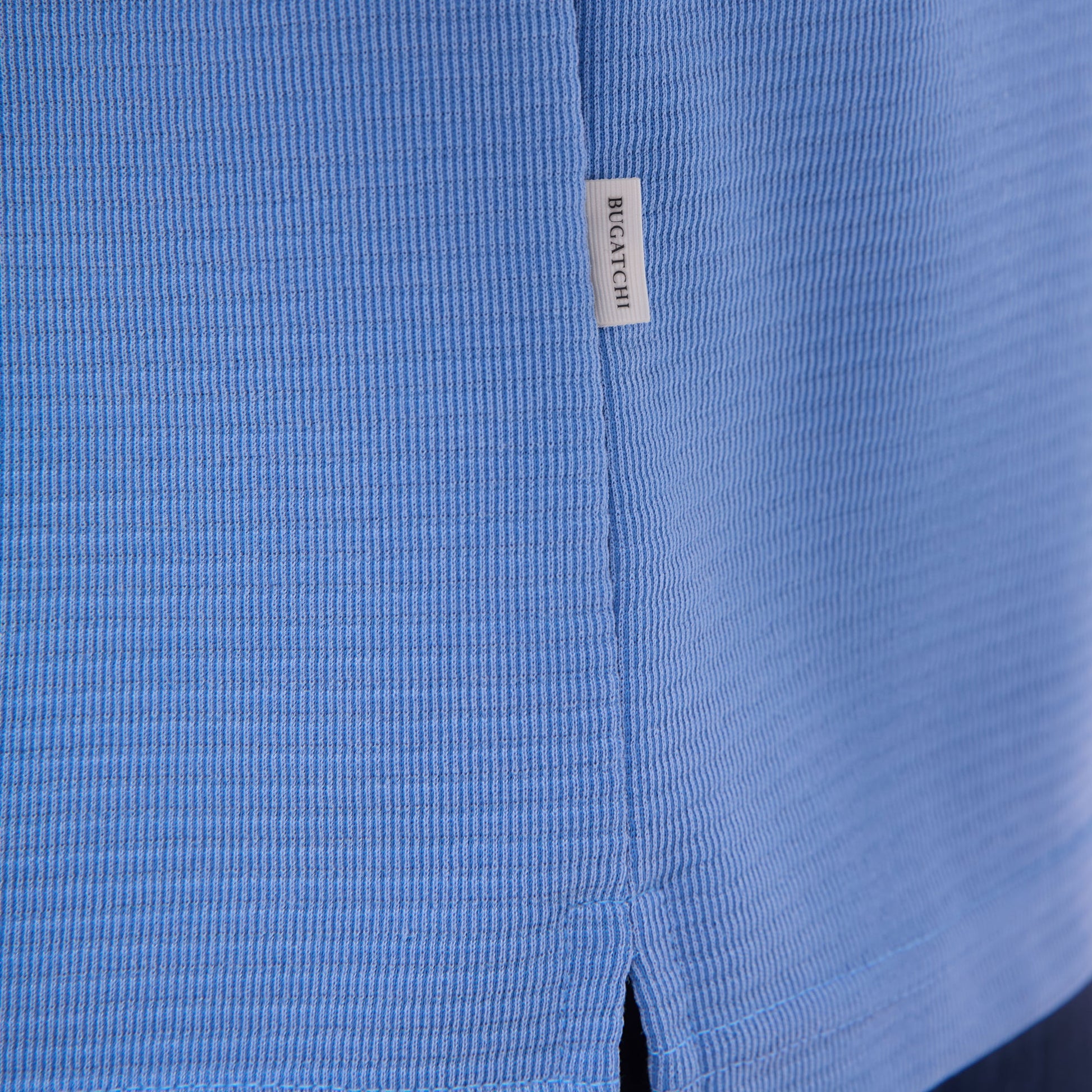 Bugatchi Oscar Ottoman Polo Shirt Classic Blue