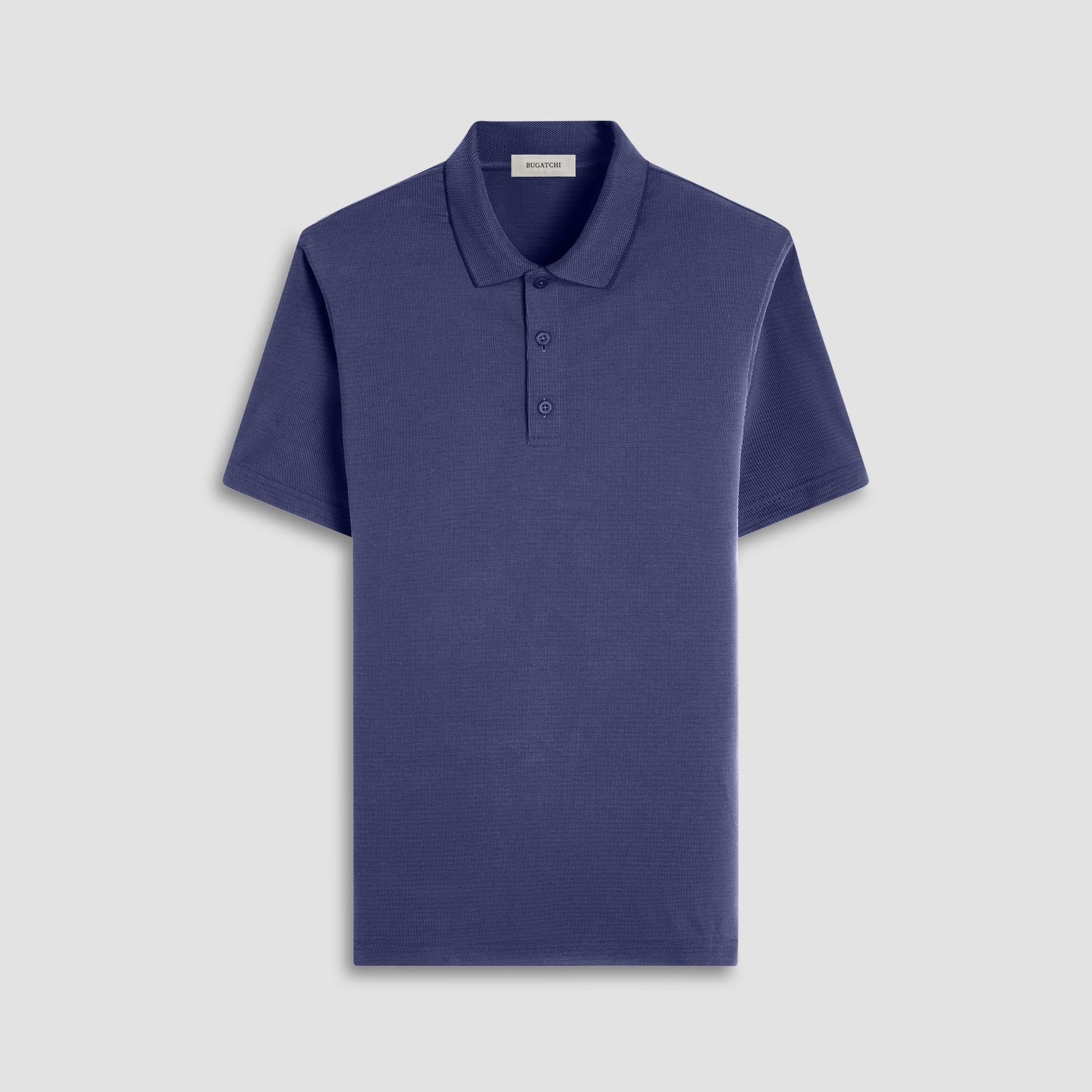 Bugatchi Oscar Ottoman Polo Shirt Navy