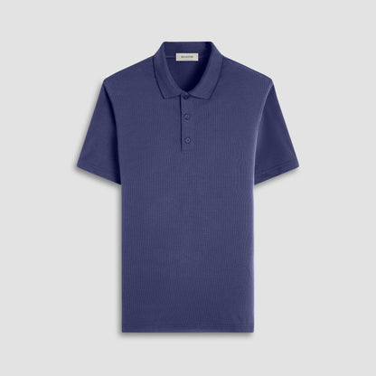 Bugatchi Oscar Ottoman Polo Shirt Navy