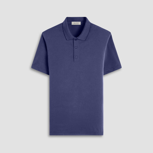 Bugatchi Oscar Ottoman Polo Shirt Navy