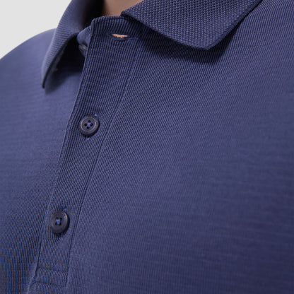 Bugatchi Oscar Ottoman Polo Shirt Navy