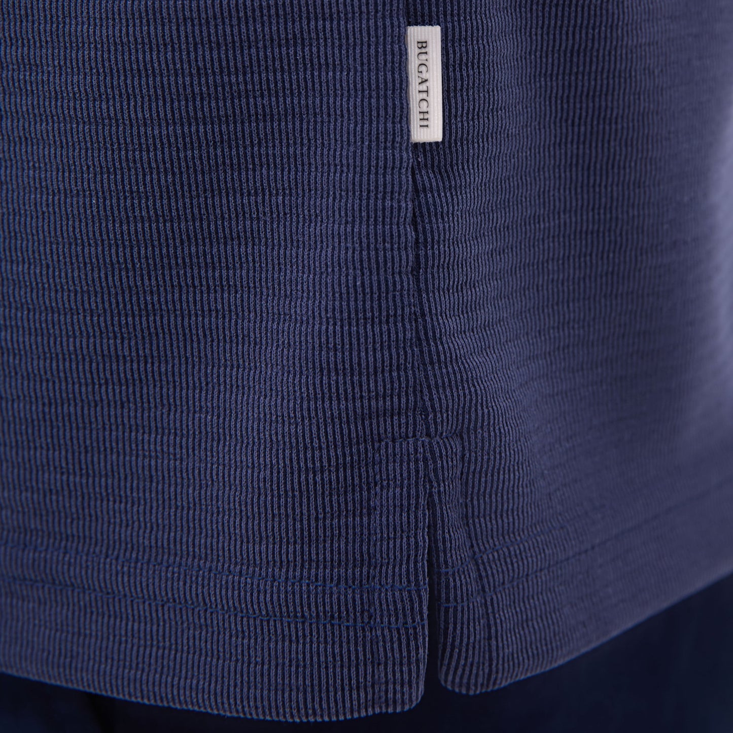 Bugatchi Oscar Ottoman Polo Shirt Navy