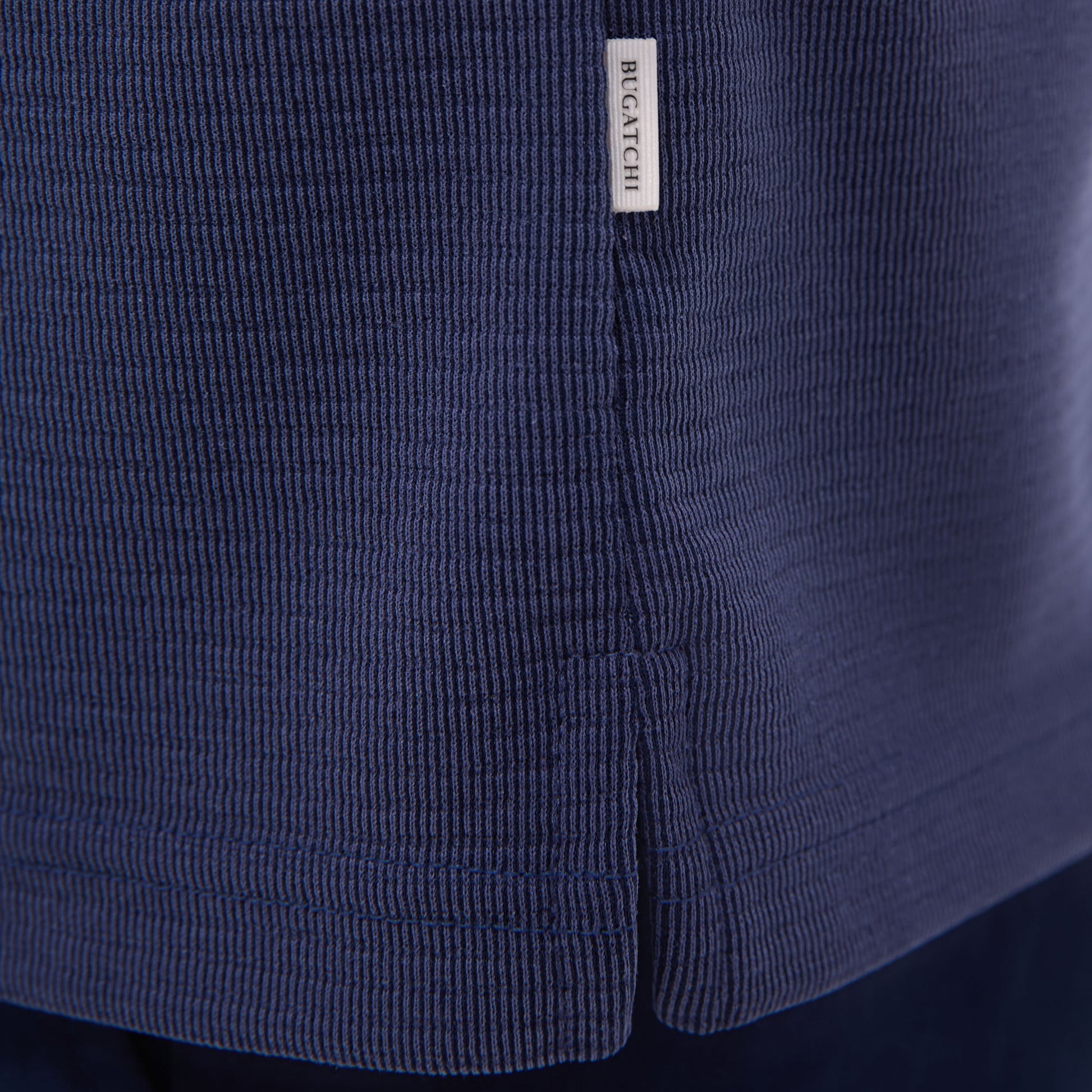 Bugatchi Oscar Ottoman Polo Shirt Navy