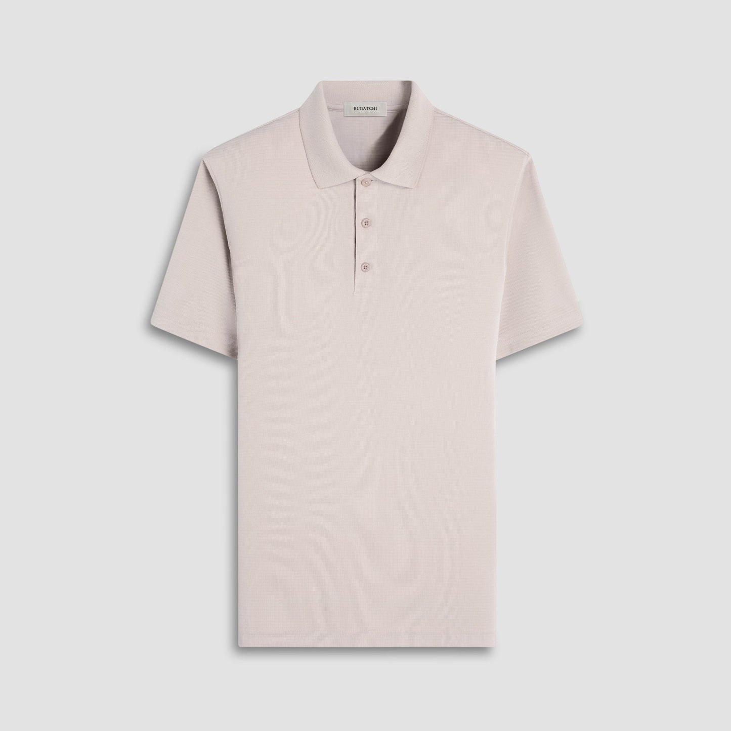 Bugatchi Oscar Ottoman Polo Shirt Sand