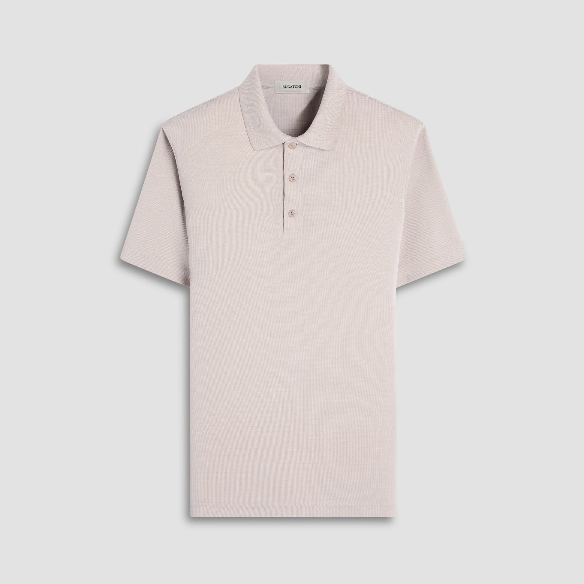 Bugatchi Oscar Ottoman Polo Shirt Sand
