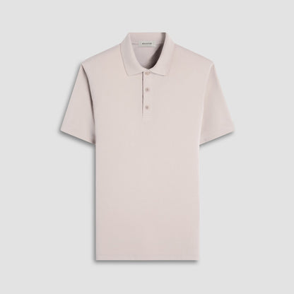 Bugatchi Oscar Ottoman Polo Shirt Sand