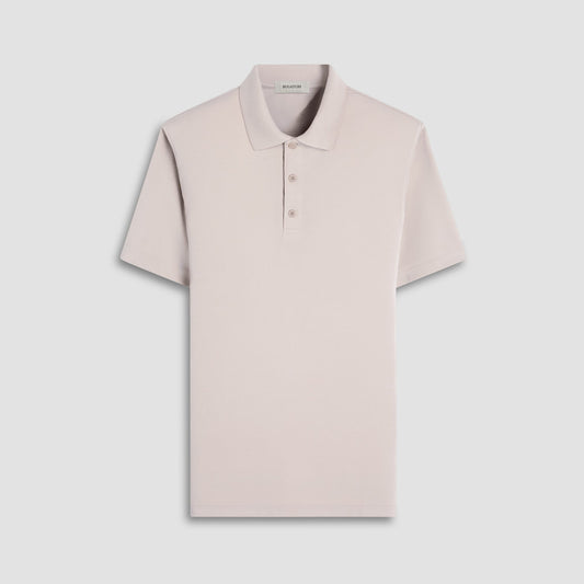 Bugatchi Oscar Ottoman Polo Shirt Sand