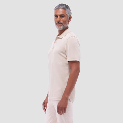 Bugatchi Oscar Ottoman Polo Shirt Sand