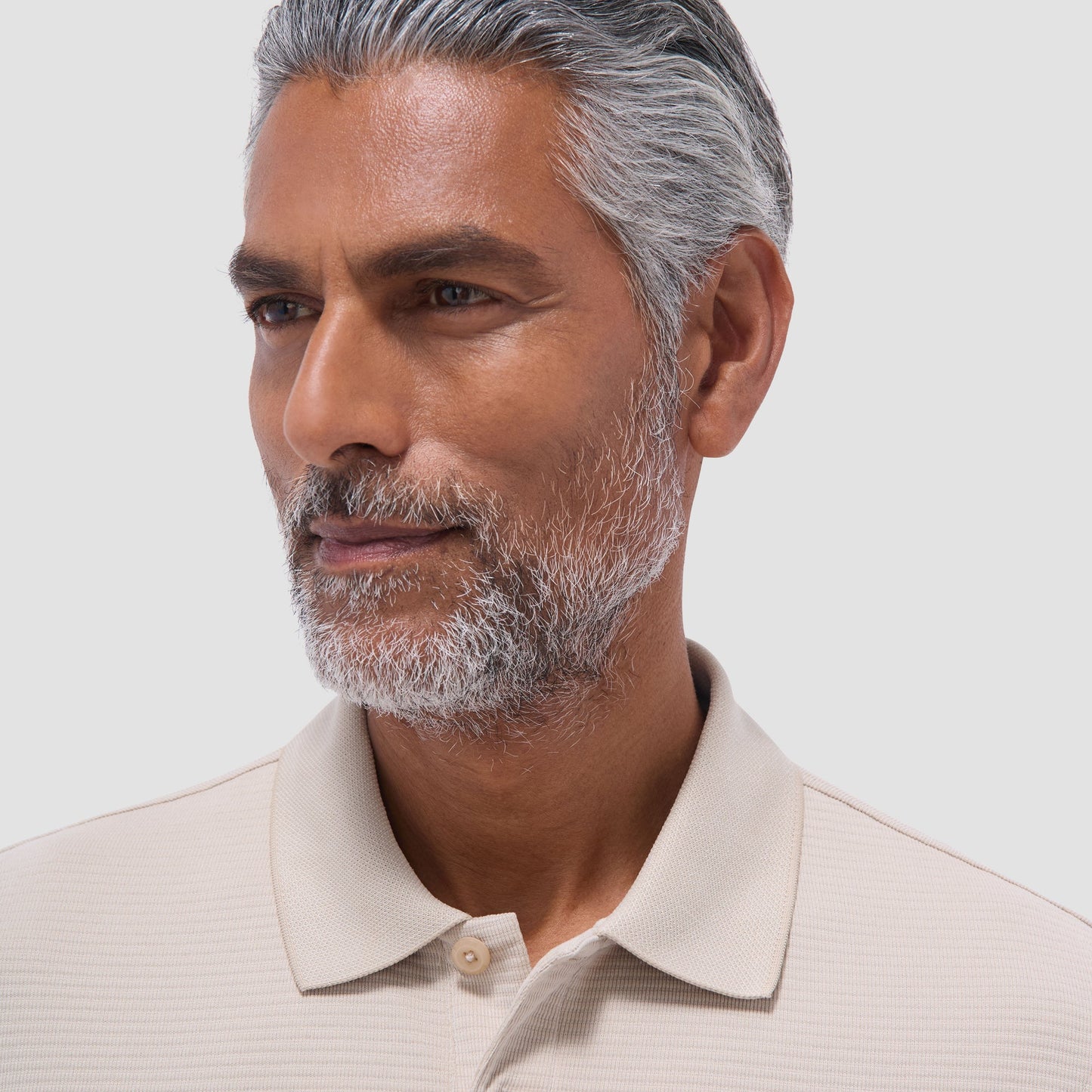 Bugatchi Oscar Ottoman Polo Shirt Sand