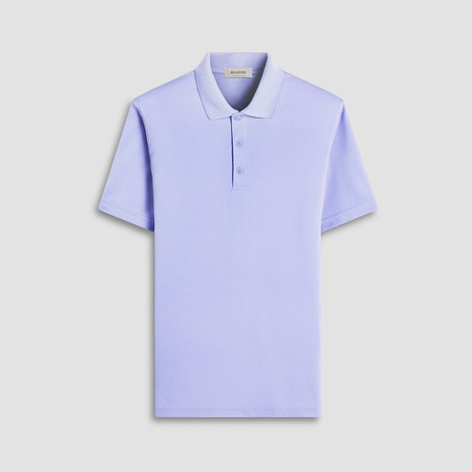 Bugatchi Oscar Ottoman Polo Shirt Sky