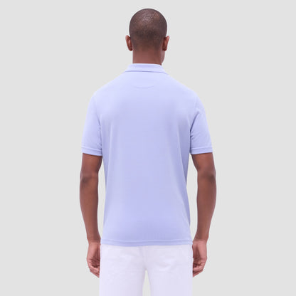Bugatchi Oscar Ottoman Polo Shirt Sky