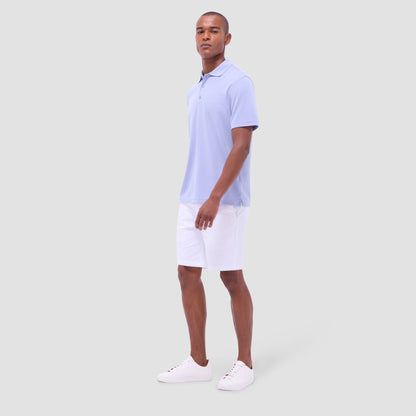 Bugatchi Oscar Ottoman Polo Shirt Sky