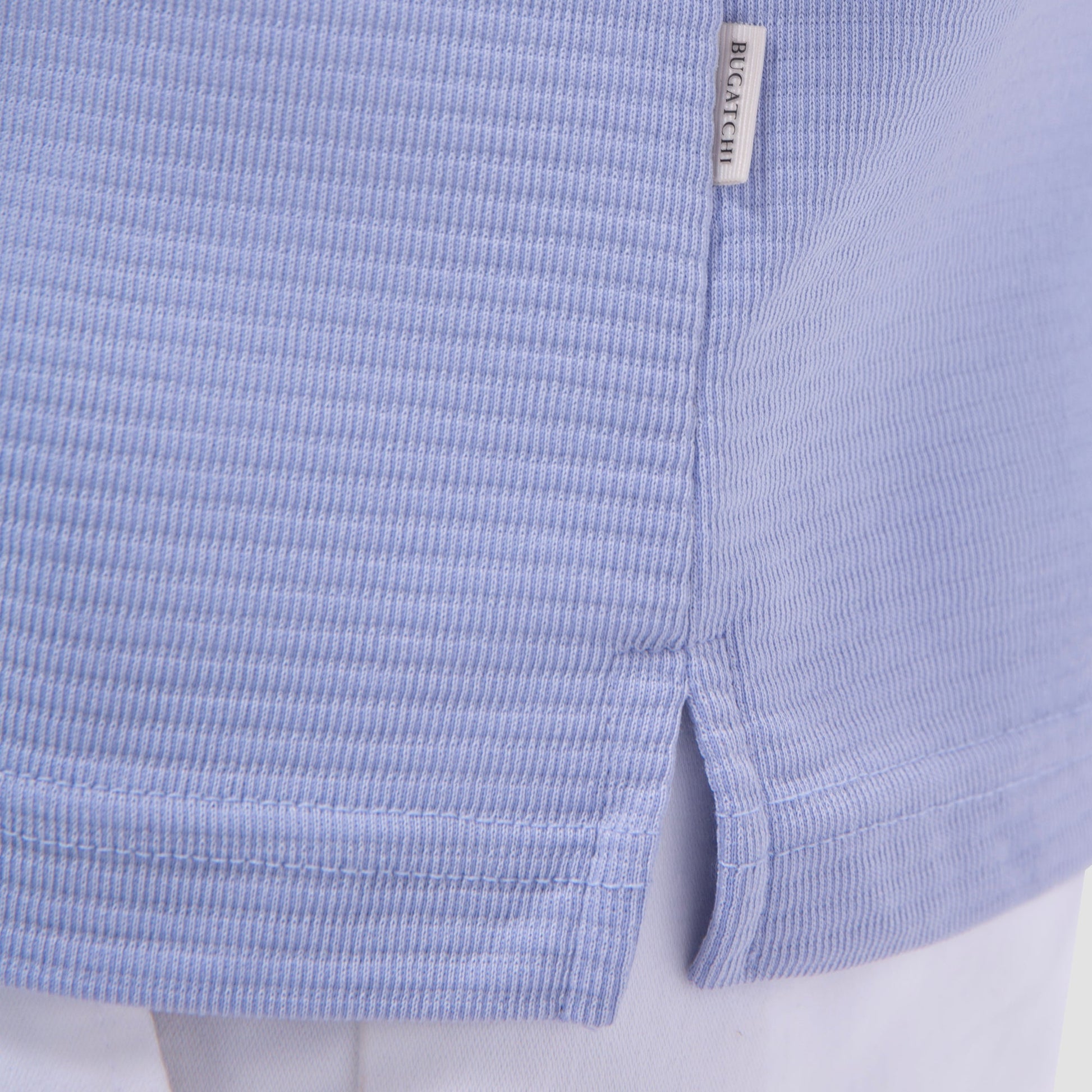 Bugatchi Oscar Ottoman Polo Shirt Sky