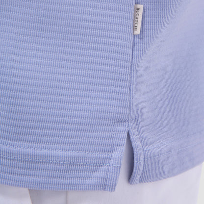 Bugatchi Oscar Ottoman Polo Shirt Sky