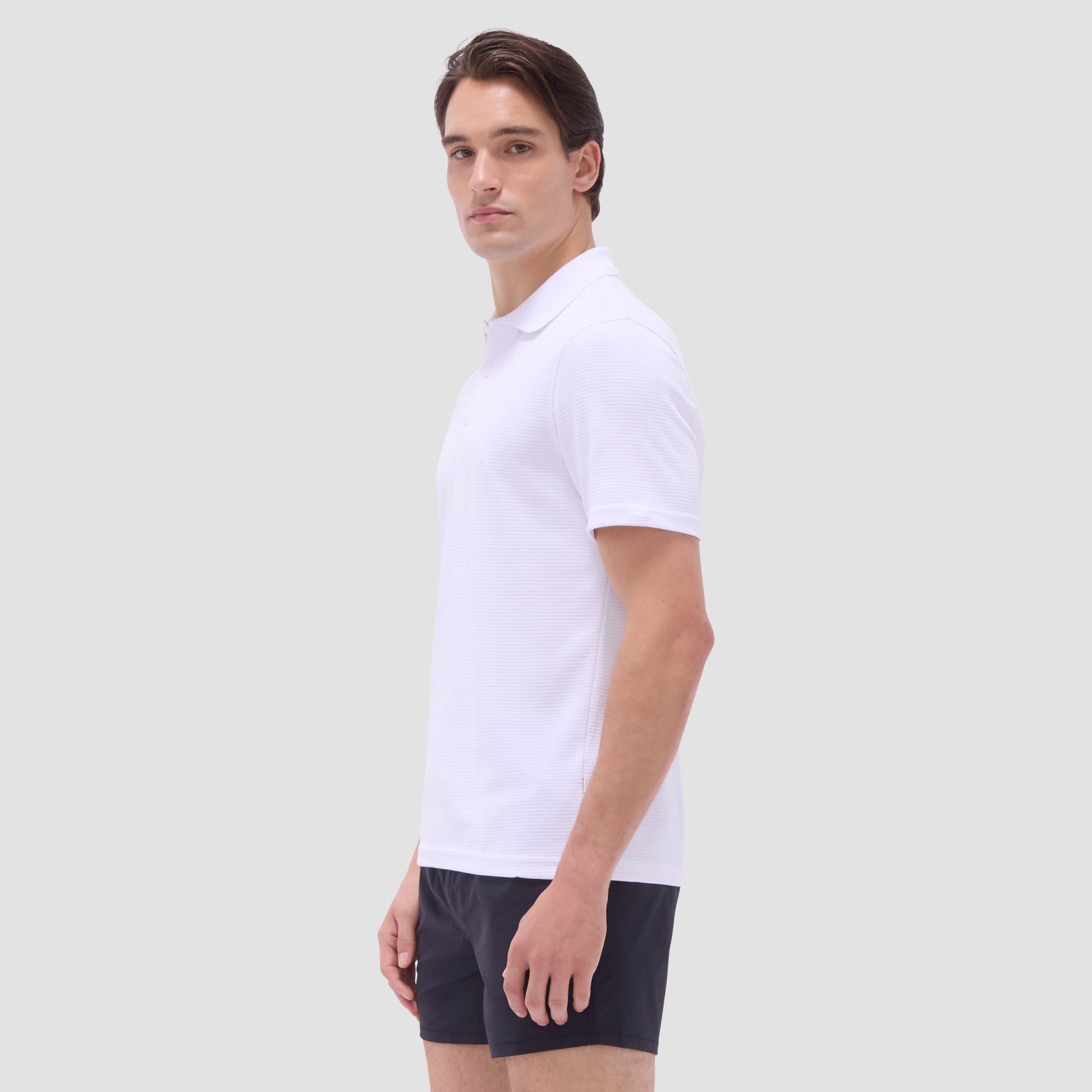 Bugatchi Oscar Ottoman Polo Shirt White