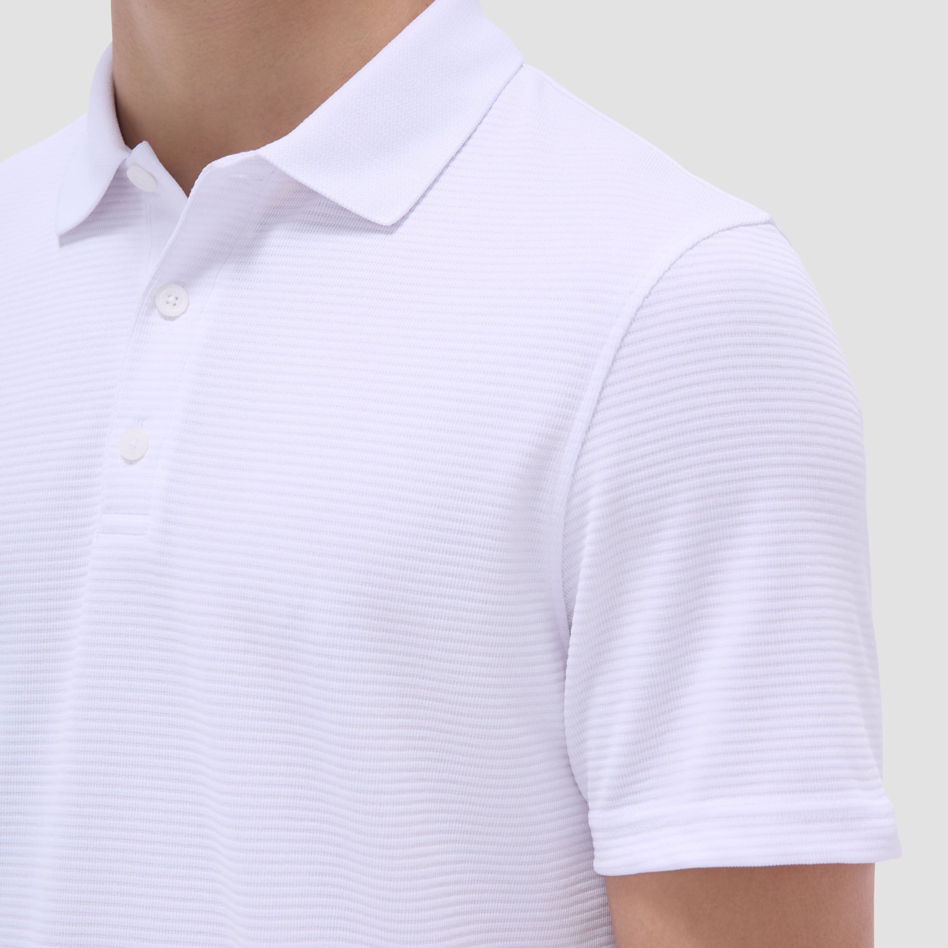Bugatchi Oscar Ottoman Polo Shirt White