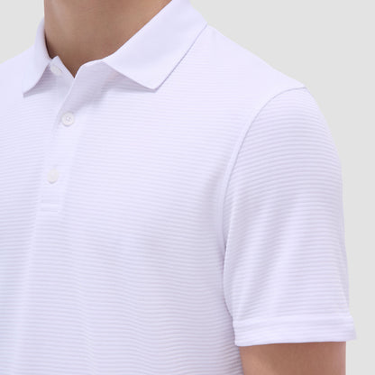 Bugatchi Oscar Ottoman Polo Shirt White