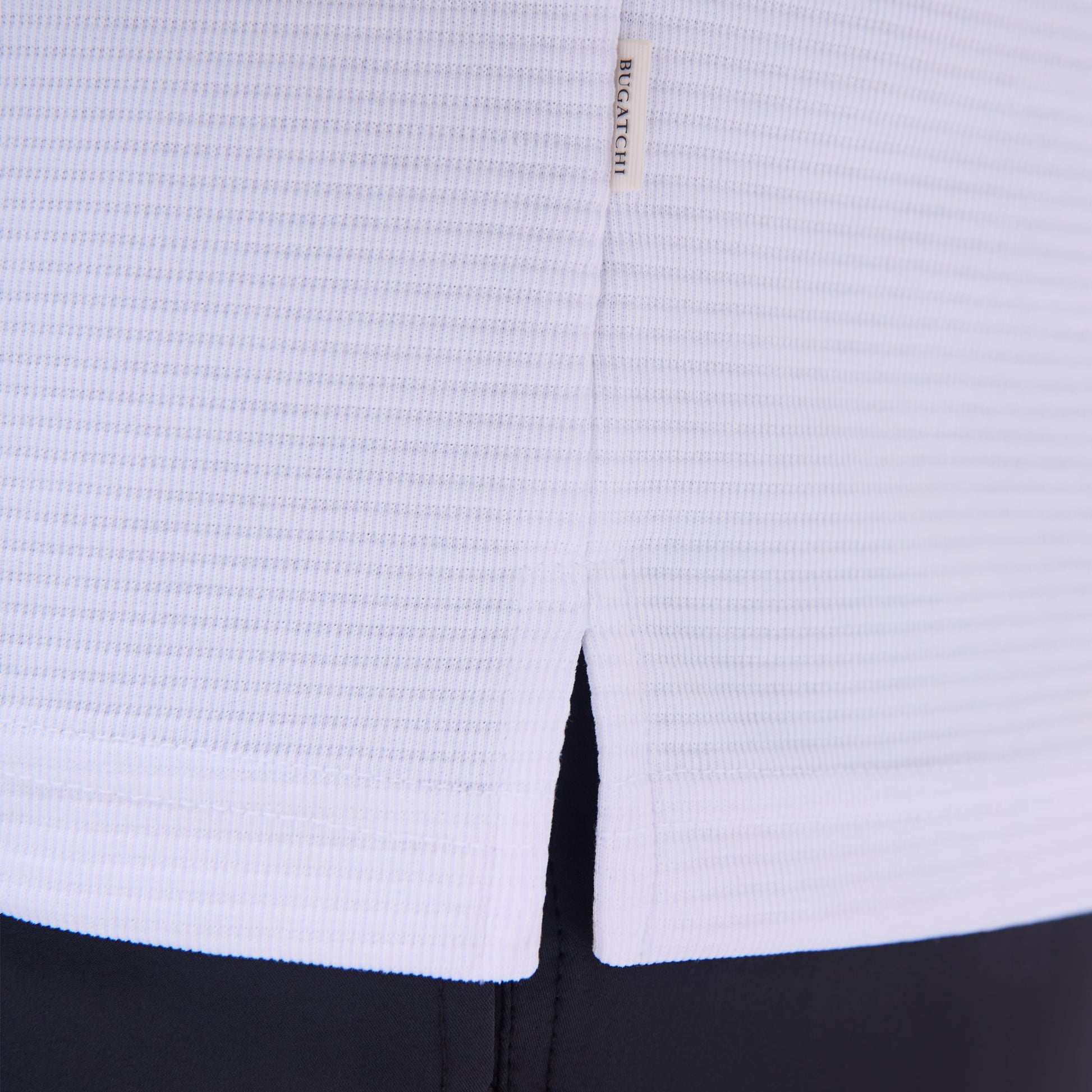 Bugatchi Oscar Ottoman Polo Shirt White