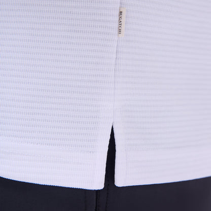 Bugatchi Oscar Ottoman Polo Shirt White