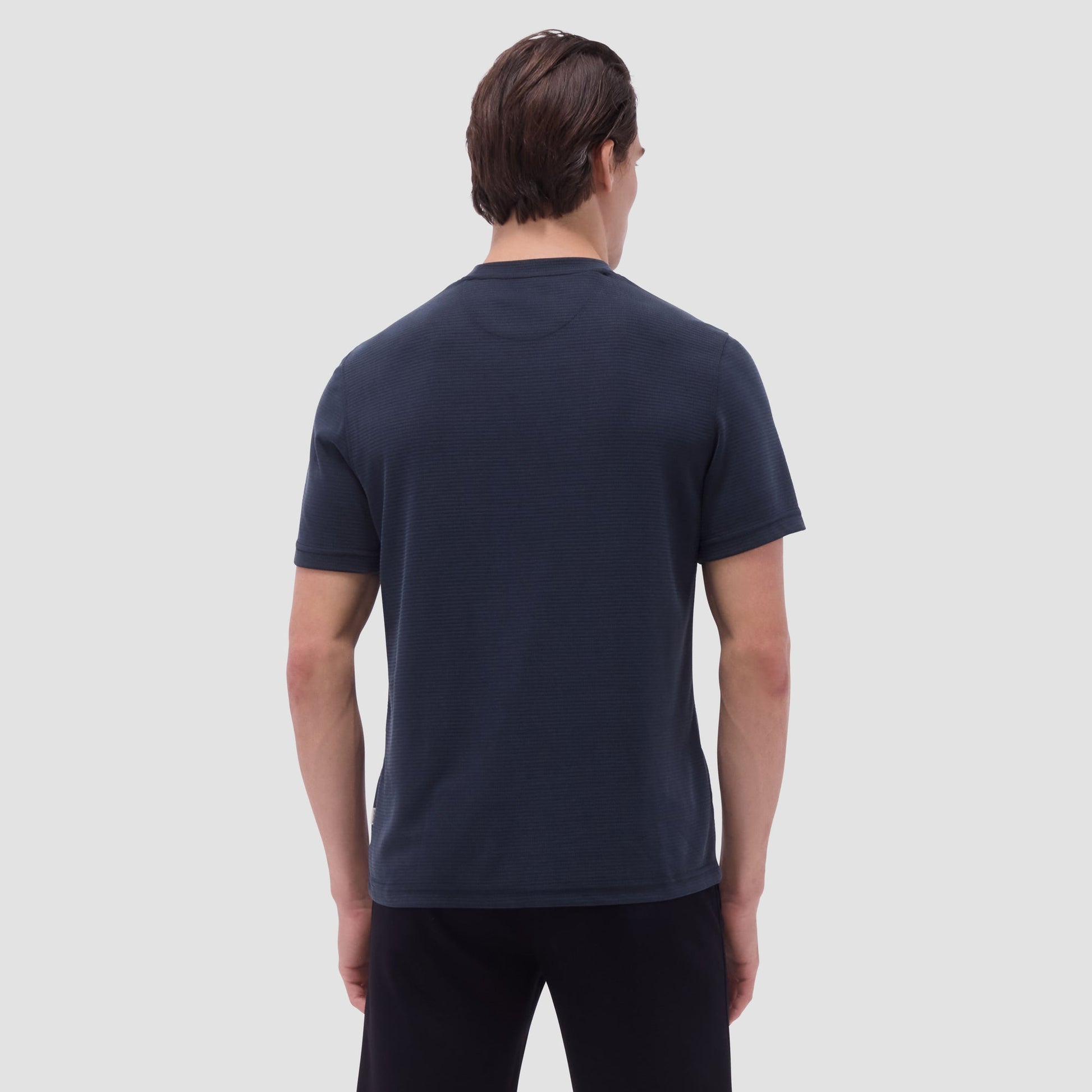 Bugatchi Orville Ottoman Crew Neck Black
