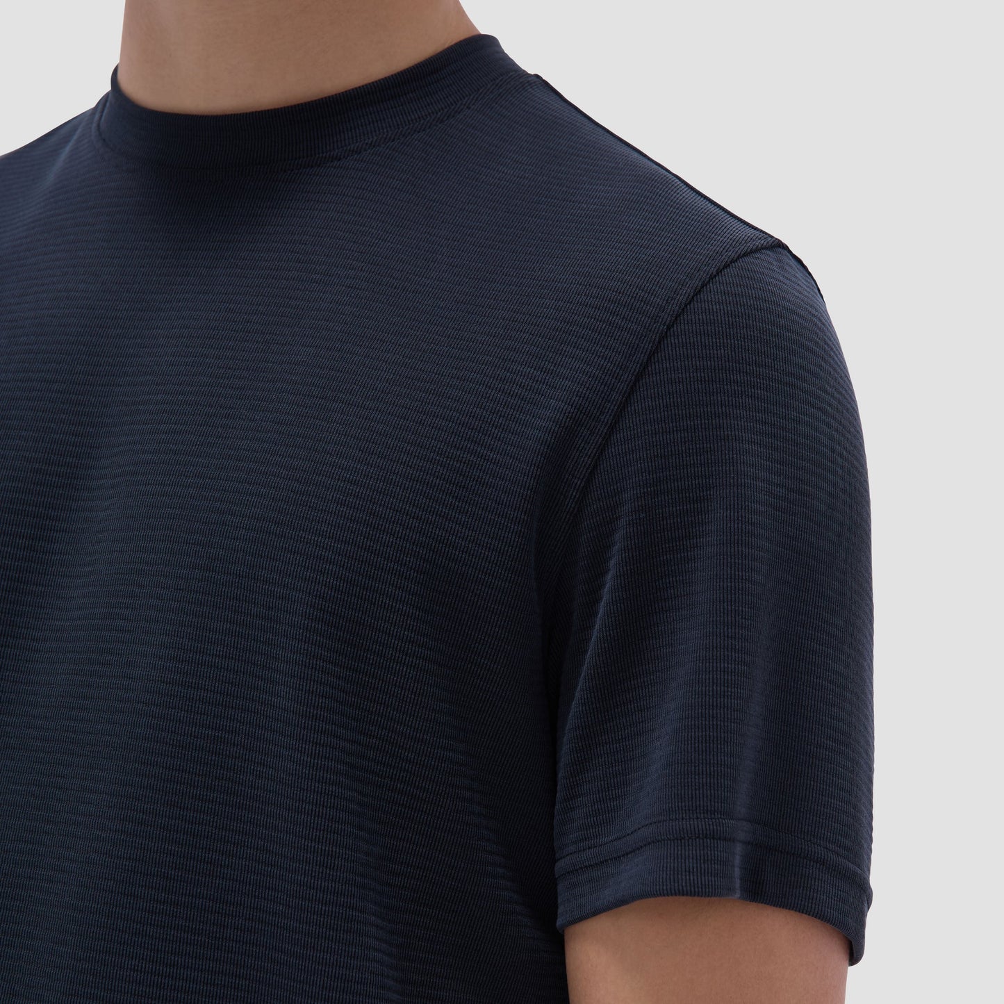 Bugatchi Orville Ottoman Crew Neck Black