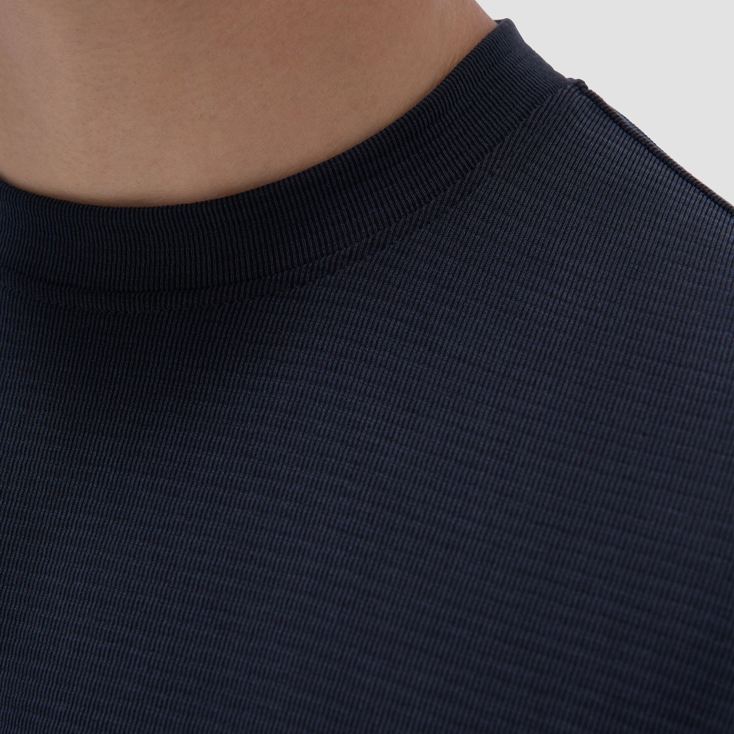 Bugatchi Orville Ottoman Crew Neck Black