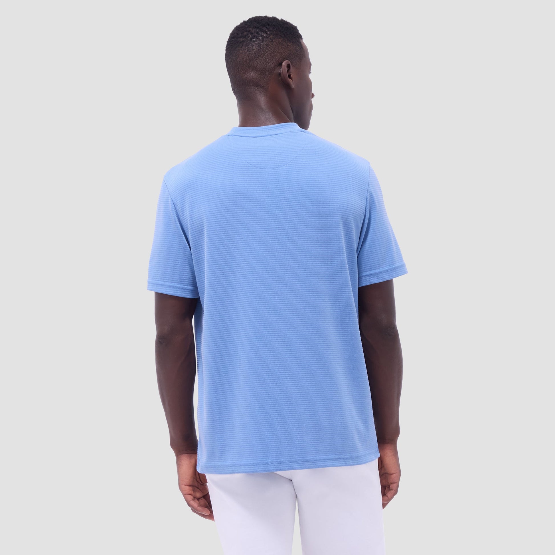 Bugatchi Orville Ottoman Crew Neck Classic Blue