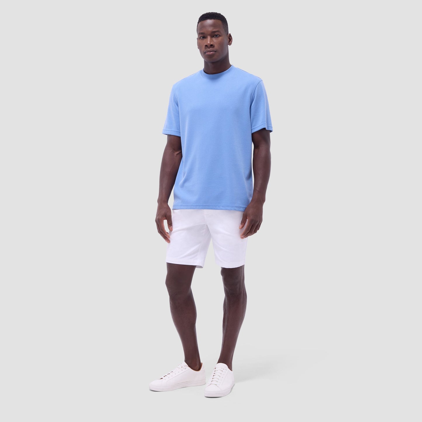 Bugatchi Orville Ottoman Crew Neck Classic Blue