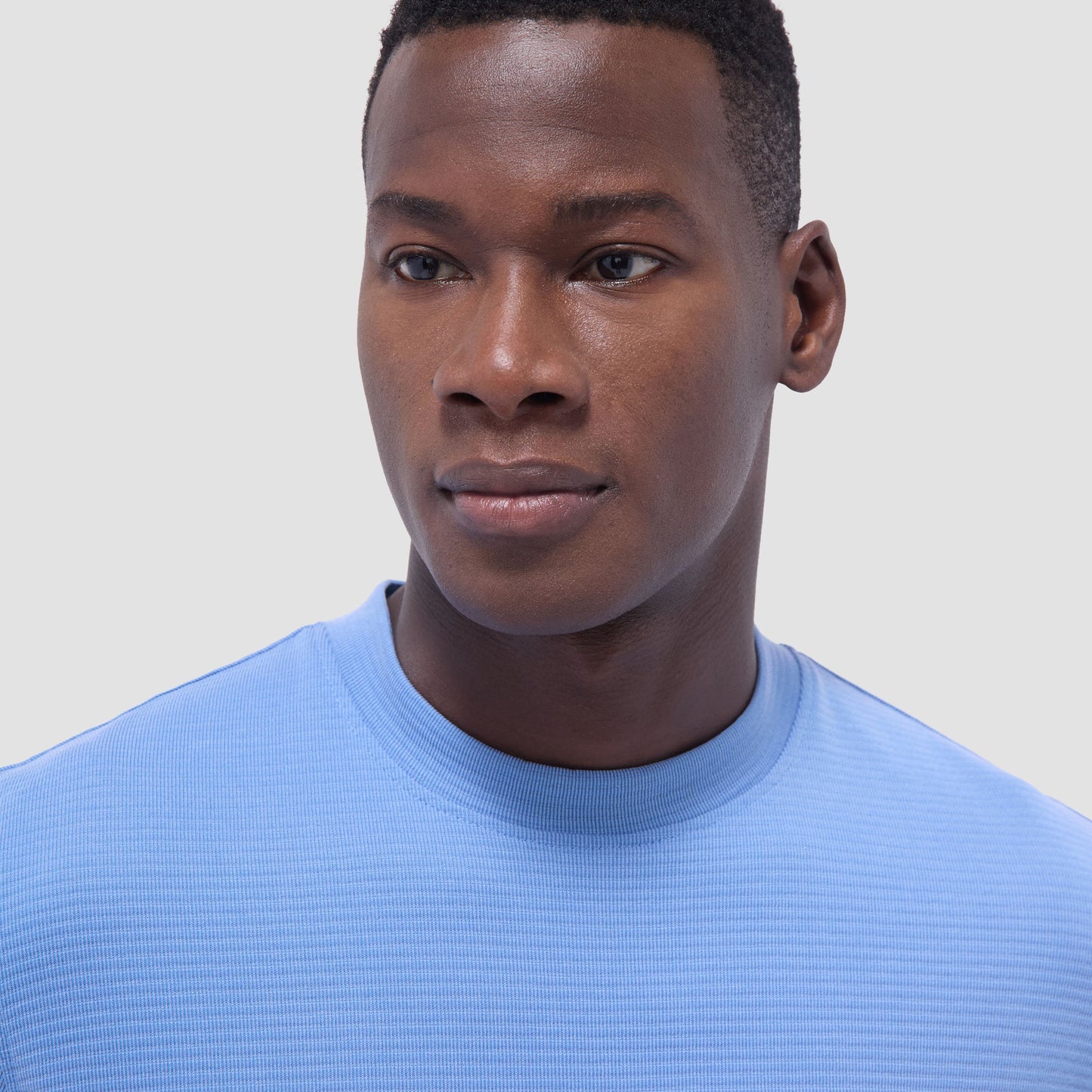 Bugatchi Orville Ottoman Crew Neck Classic Blue