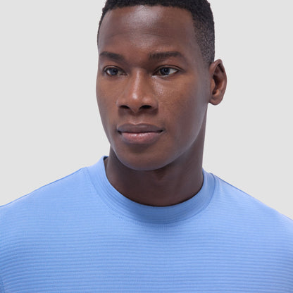 Bugatchi Orville Ottoman Crew Neck Classic Blue
