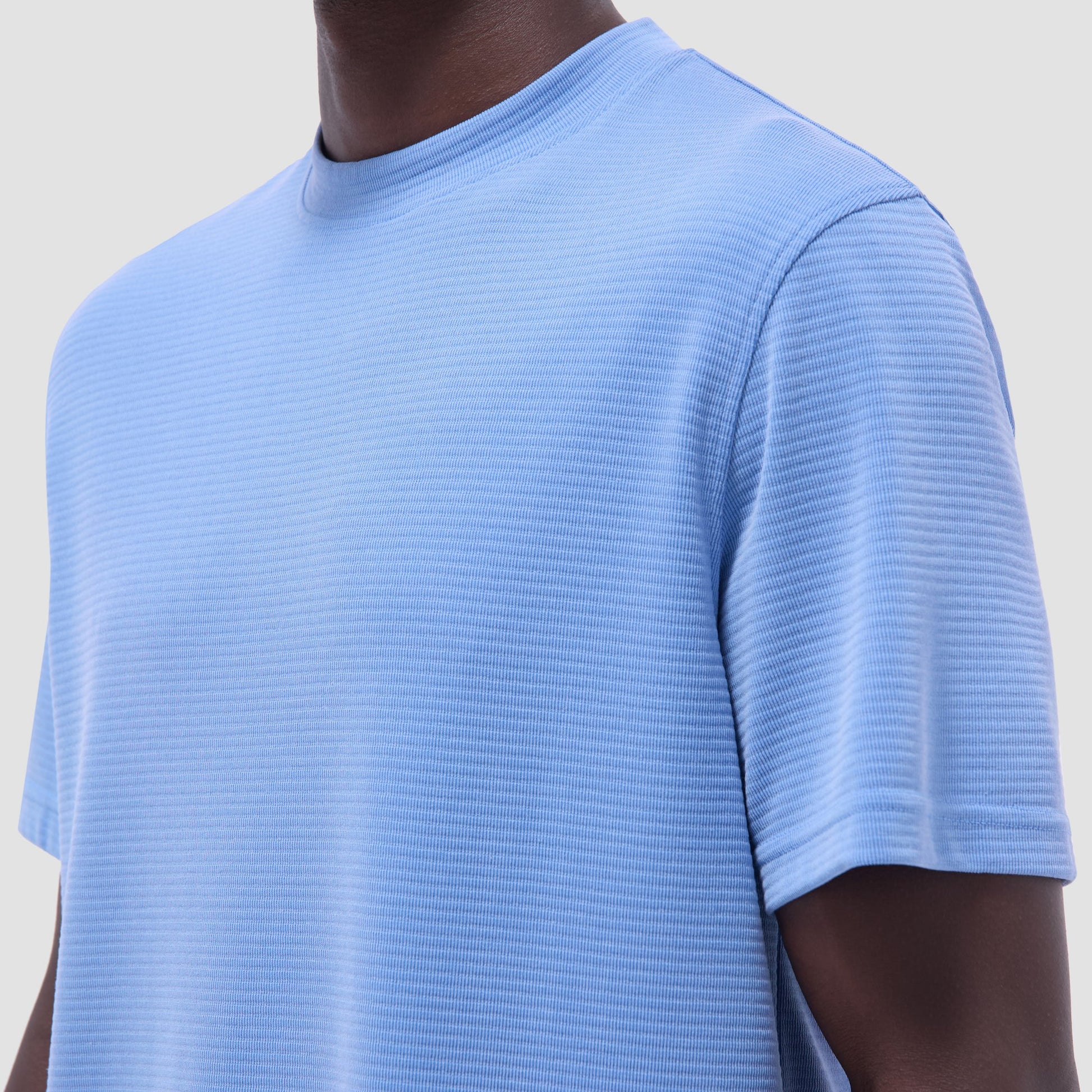 Bugatchi Orville Ottoman Crew Neck Classic Blue