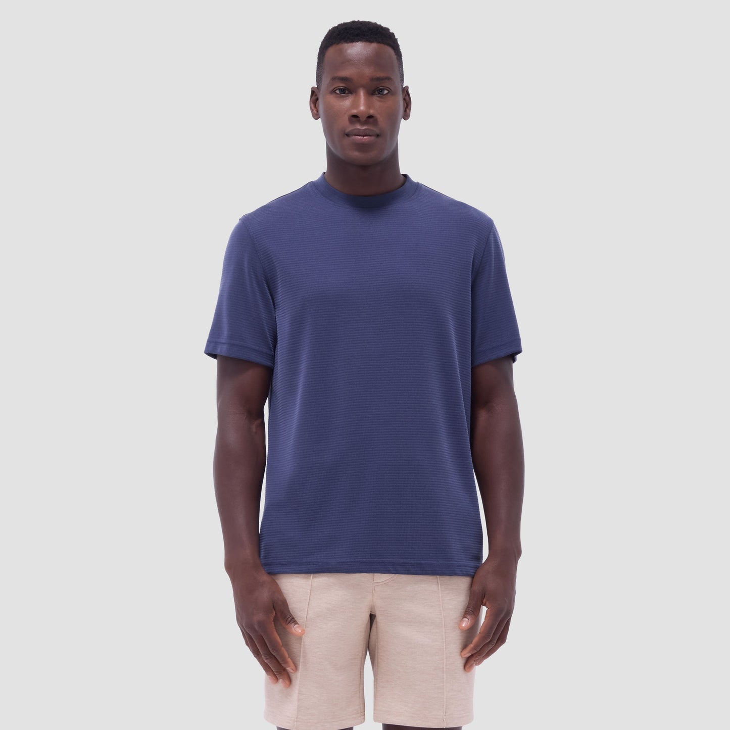 Bugatchi Orville Ottoman Crew Neck Navy