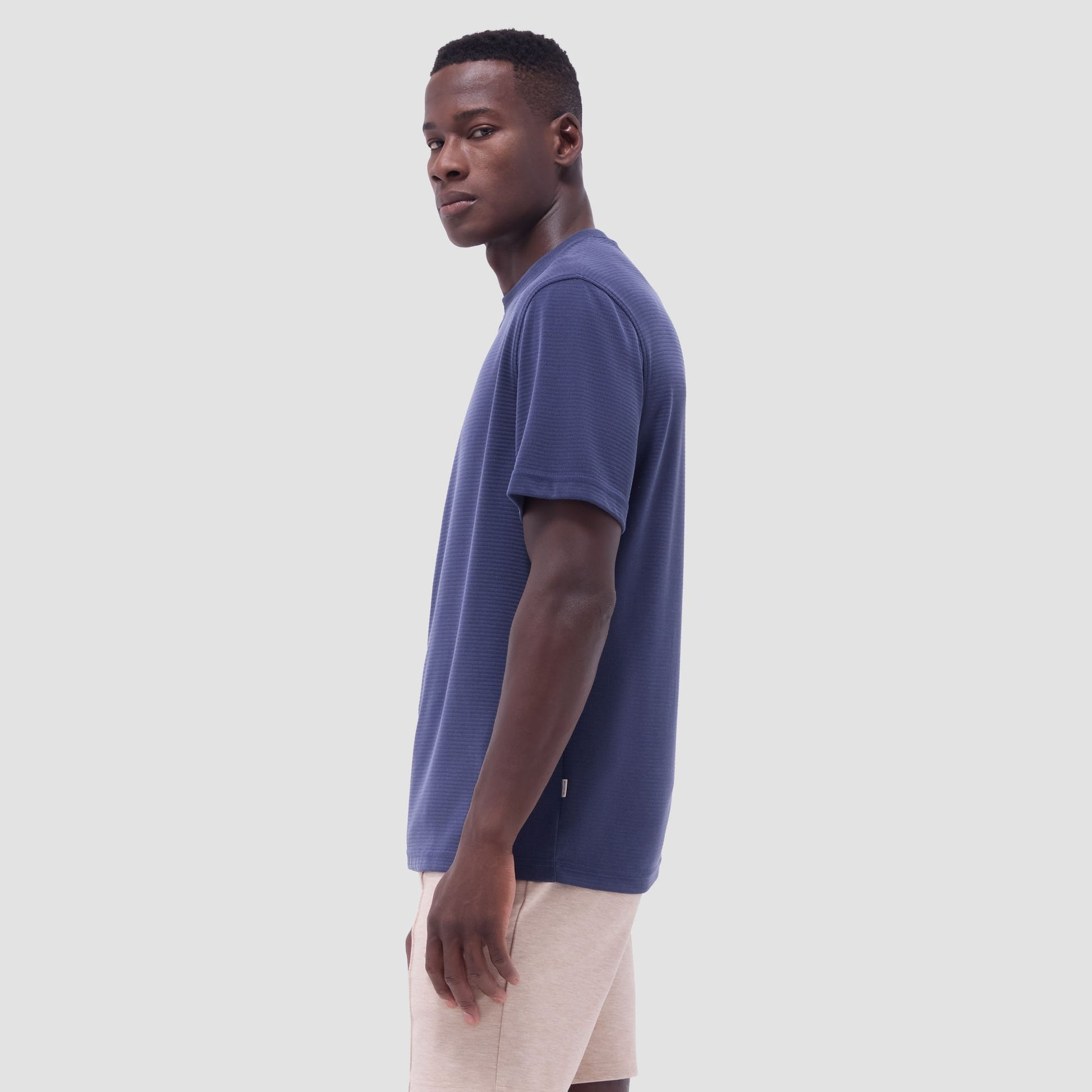 Bugatchi Orville Ottoman Crew Neck Navy