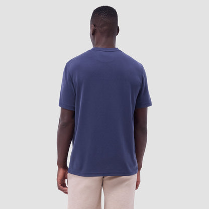 Bugatchi Orville Ottoman Crew Neck Navy