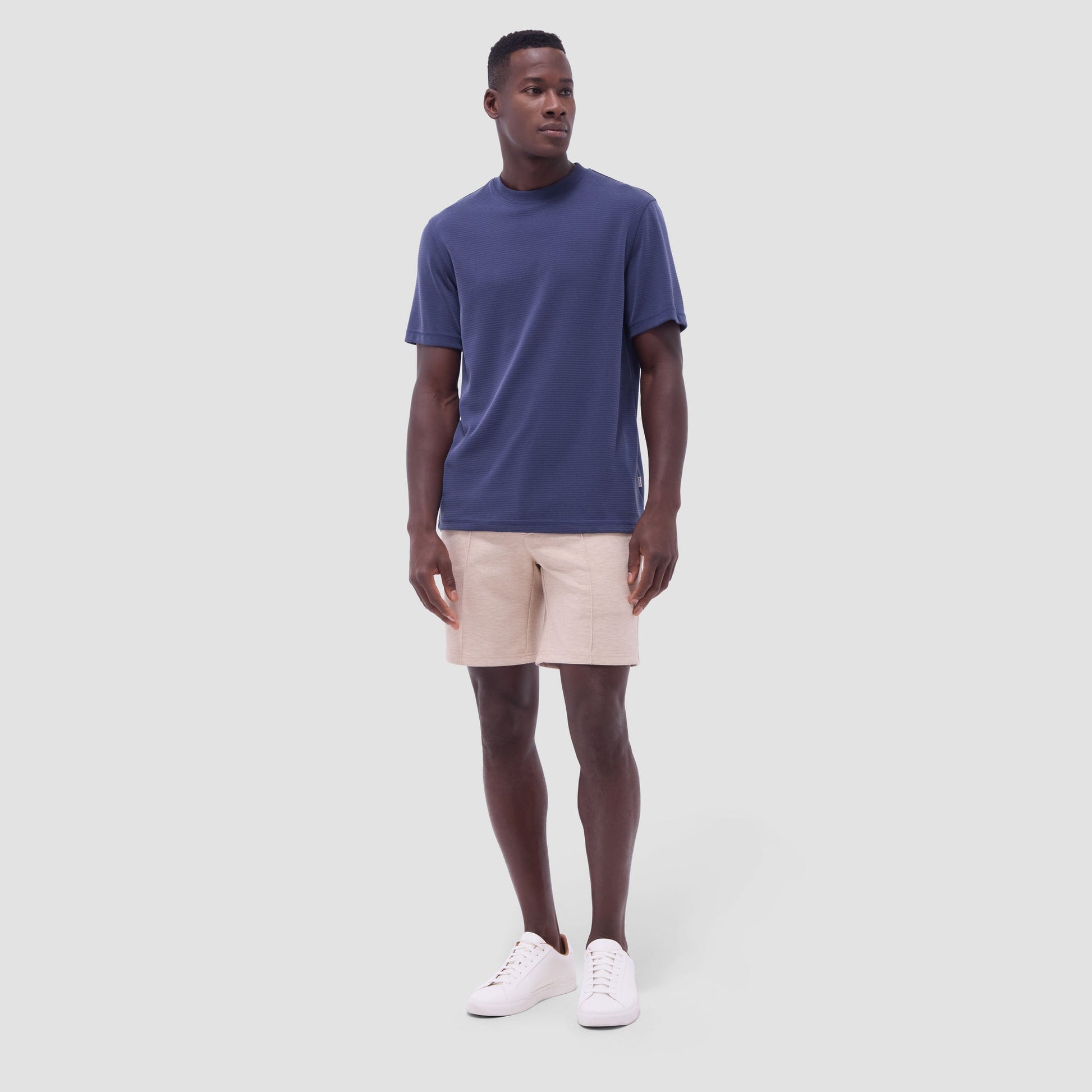 Bugatchi Orville Ottoman Crew Neck Navy