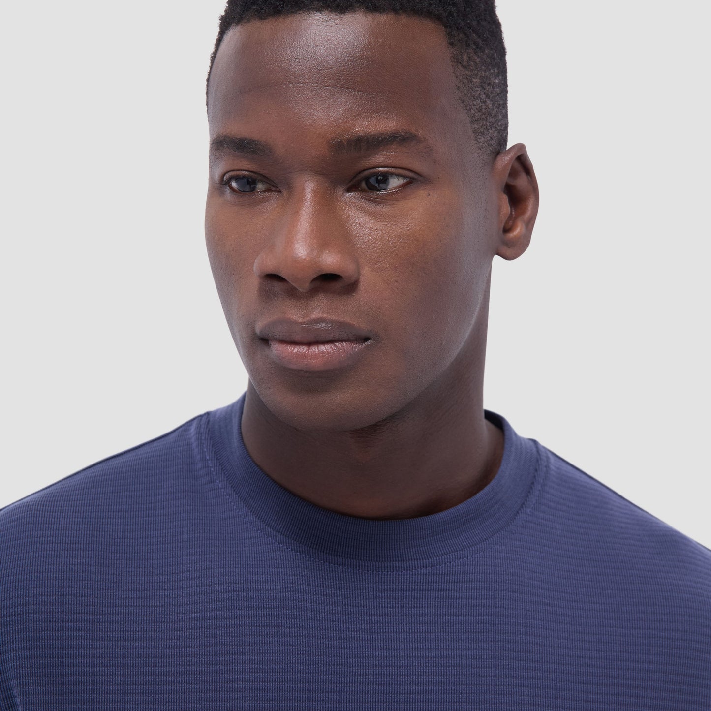 Bugatchi Orville Ottoman Crew Neck Navy